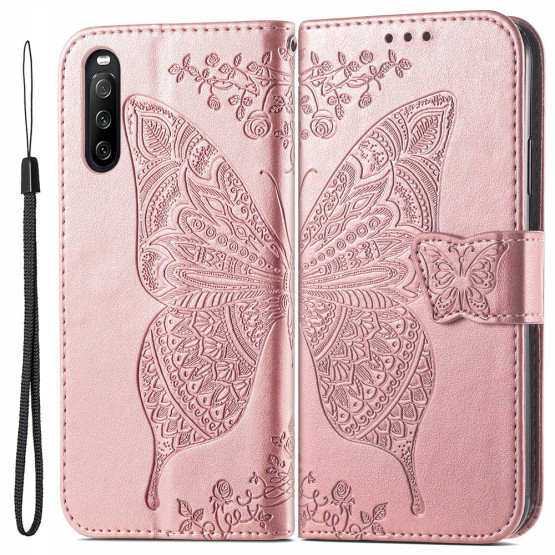 GOTSKI METULJ ROSE GOLD ETUI ZA SONY XPERIA 10 III