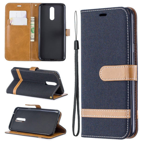 JEANS ČRN ETUI ZA LG K40