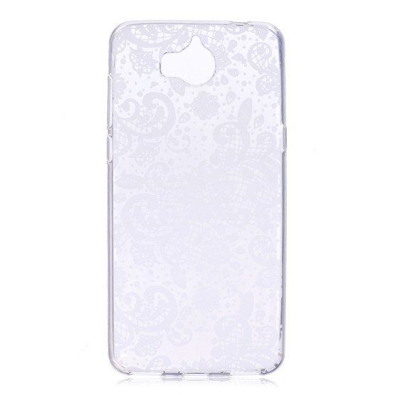 SLIM PROSOJNA BELA ČIPKA - HUAWEI Y6 (2017) / Y5 (2017)