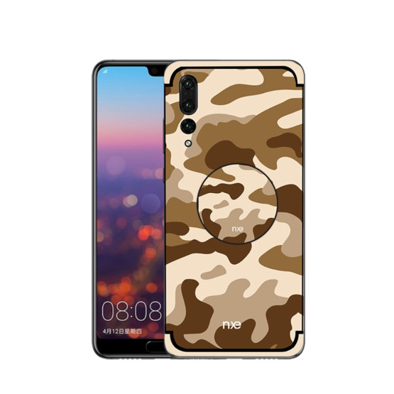 NXE VOJAŠKI VZOREC RJAV + POP STOJALO - HUAWEI P20 PRO