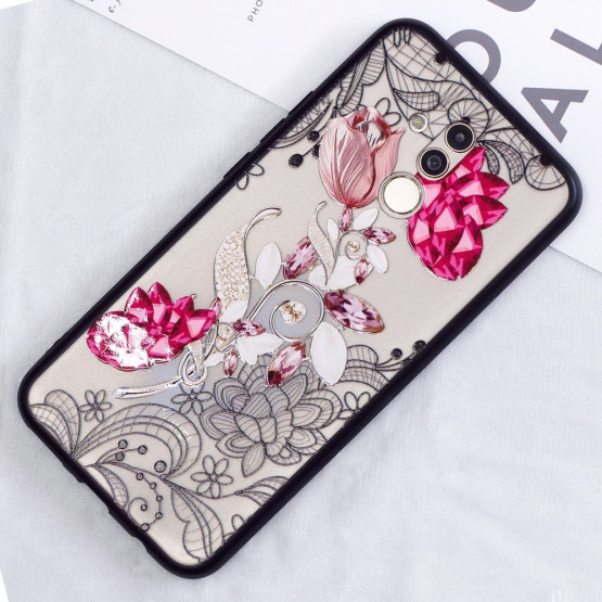 ŽIVAHNA CVETLICA NA ČIPKI - HUAWEI MATE 20 LITE