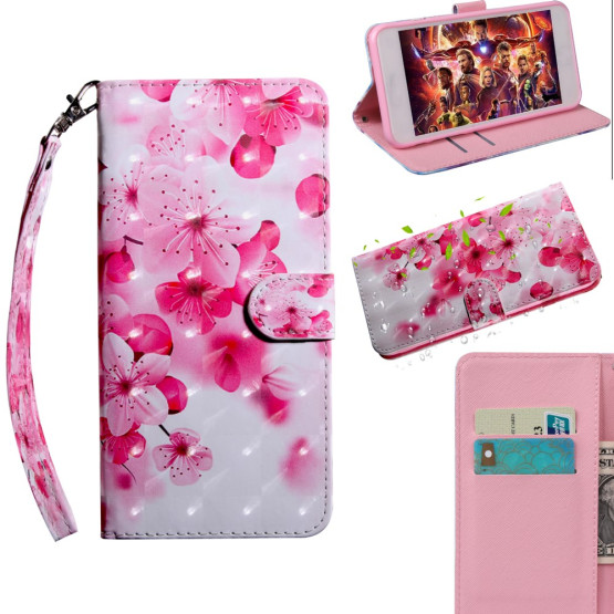 REALISTIC CVETOČE ROZA LILIJE ETUI ZA HUAWEI Y7 PRIME (2019) / Y7 (2019)