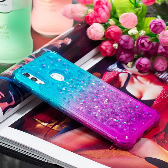 ANTI-DROP LIQUID BLEŠČICE MINT-VIJOLIČEN OVITEK ZA HUAWEI P SMART (2019) / HONOR 10 LITE