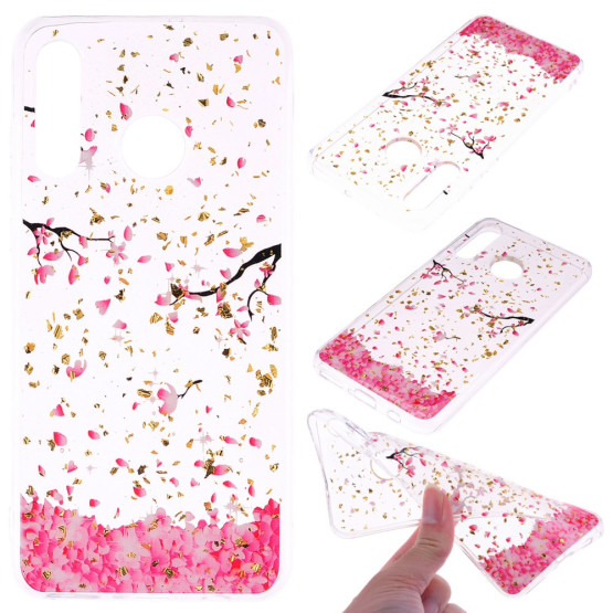 GOLD GLITTER ČEŠNJEV CVET OVITEK ZA HUAWEI P30 LITE