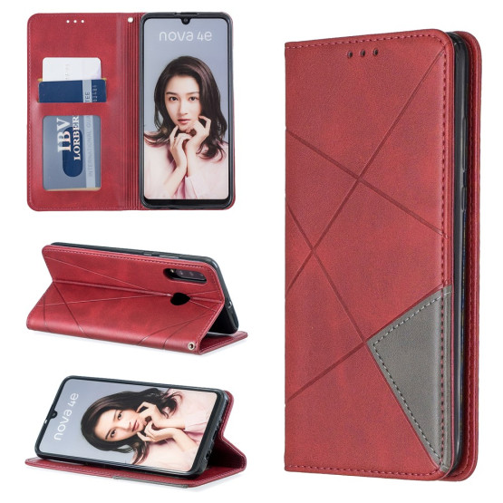 AUTO-ABSORBED GEOMETRIC RDEČ ETUI ZA HUAWEI P30 LITE