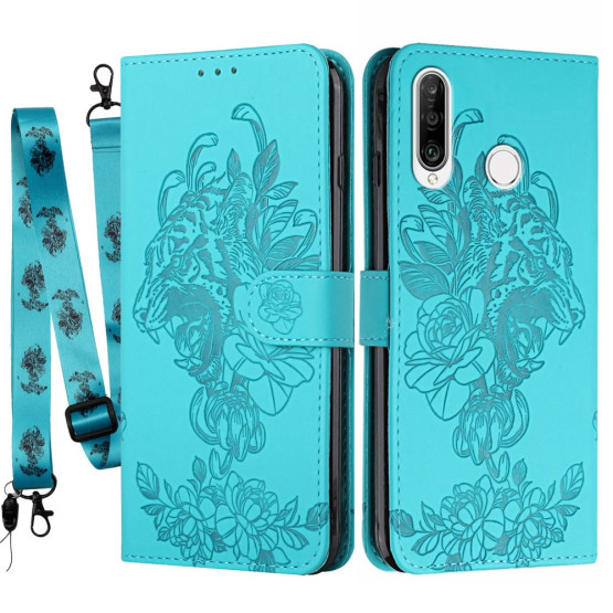ODTIS ROŽNATEGA TIGRA MINT ETUI Z VRVICO ZA HUAWEI P30 LITE