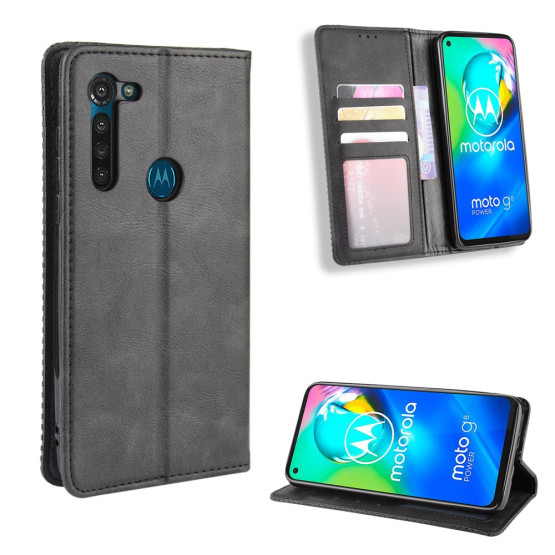 VINTAGE AUTO ABSORBED ČRN ETUI ZA MOTOROLA MOTO G8