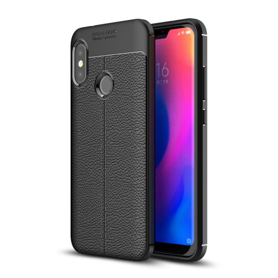 FLEX LEATHER ČRN - XIAOMI MI A2 LITE