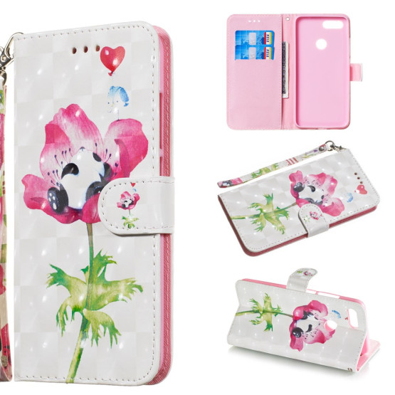 PANDA NA CVETLICI ETUI ZA XIAOMI MI 8 LITE