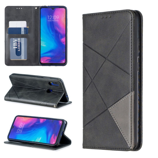 AUTO-ABSORBED GEOMETRIC ČRN ETUI ZA XIAOMI REDMI NOTE 7