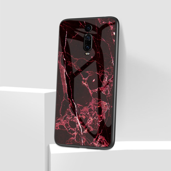 GLASS RDEČ MARMOR OVITEK ZA XIAOMI MI 9T