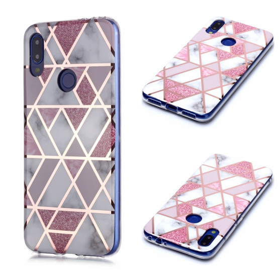 GEOMETRIC MARMOR ROZA OVITEK ZA XIAOMI REDMI NOTE 7