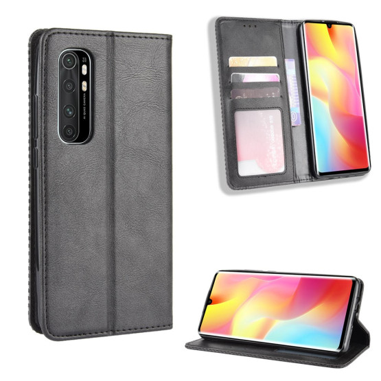 VINTAGE AUTO ABSORBED ČRN ETUI ZA XIAOMI MI NOTE 10 LITE