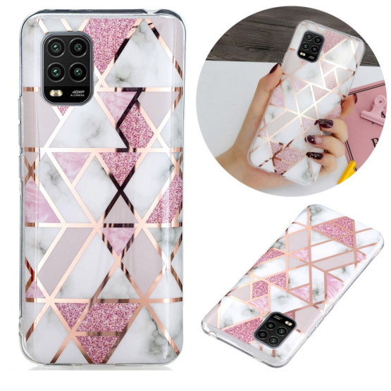 GEOMETRIC MARMOR ROZA OVITEK ZA XIAOMI MI NOTE 10 LITE 