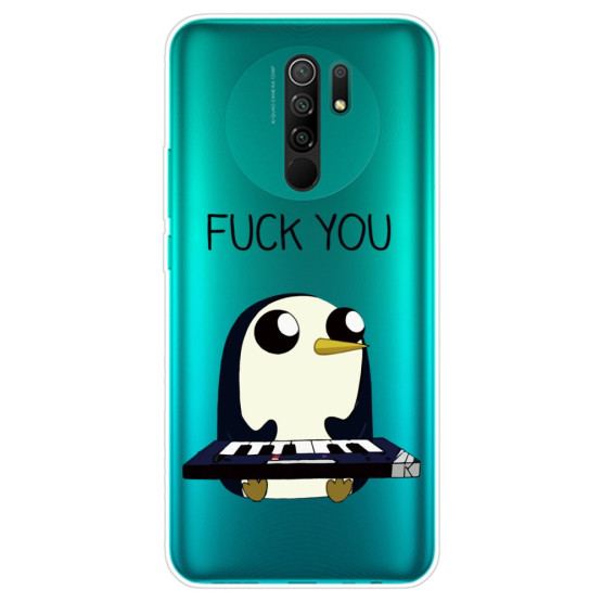SLIM PROSOJNI PINGVIN GLASBENIK OVITEK ZA XIAOMI REDMI 9 