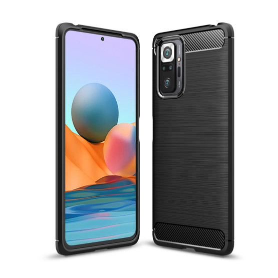 FLEX KARBON ČRN OVITEK ZA XIAOMI REDMI NOTE 10 PRO / REDMI NOTE 10 PRO MAX