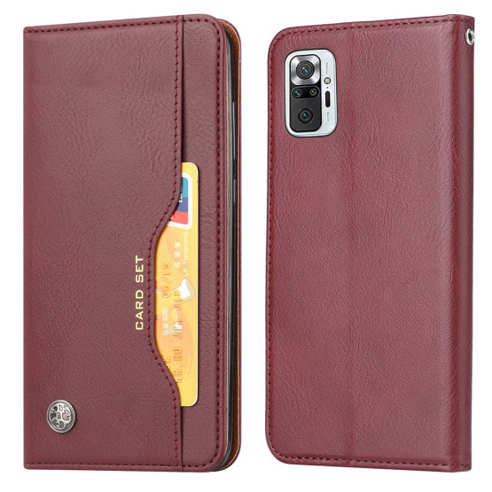 AUTO-ABSORBED MAGNETIC BORDO RDEČ ETUI ZA XIAOMI REDMI NOTE 10 PRO / REDMI NOTE 10 PRO MAX