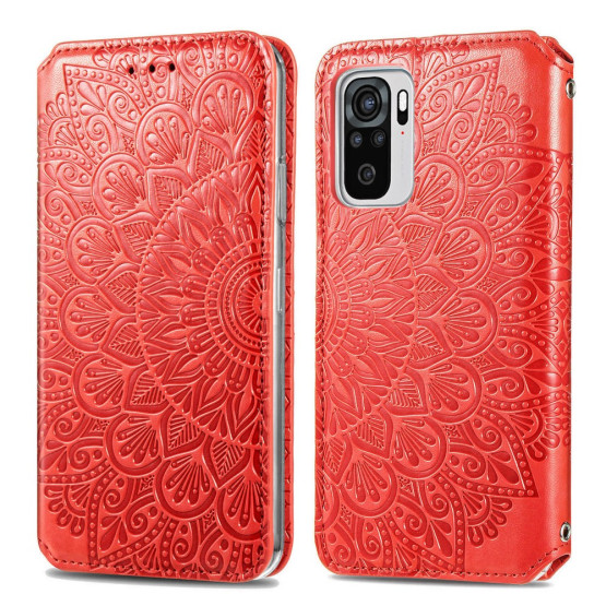 SLIM MANDALA RDEČ ETUI ZA XIAOMI POCO M5S / REDMI NOTE 10S / REDMI NOTE 10 4G