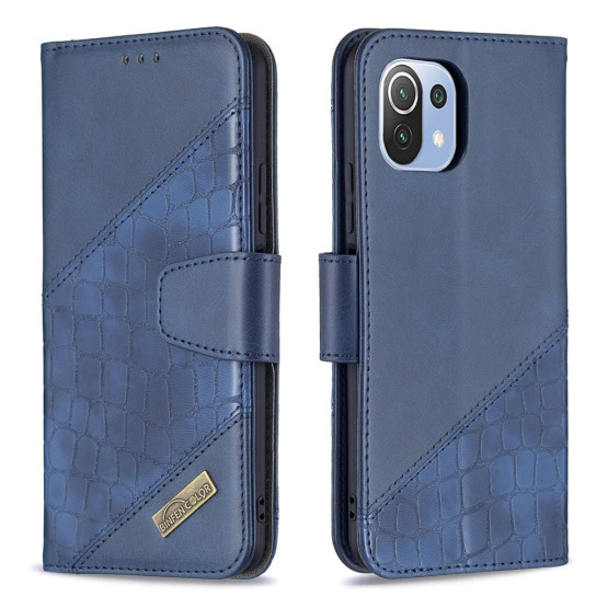 BINFEN CROCODILE MODER ETUI ZA XIAOMI MI 11 LITE 4G / 5G / 5G NE 