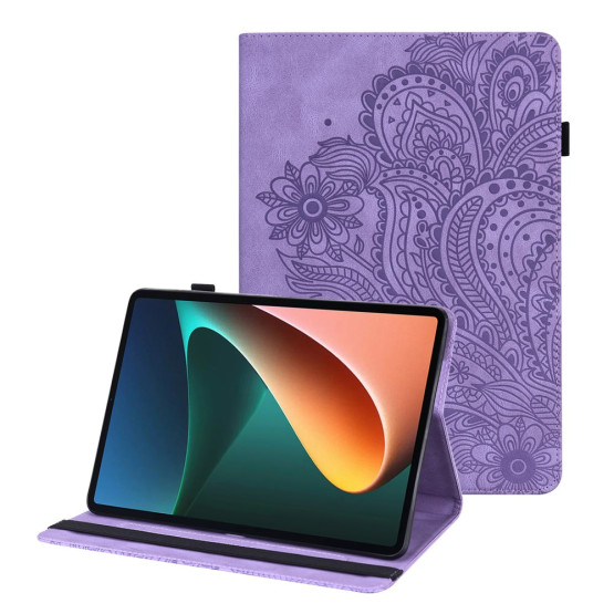 ODTIS ROŽNATE MANDALE VIJOLIČNI ETUI ZA XIAOMI PAD 5 / PAD 5 PRO