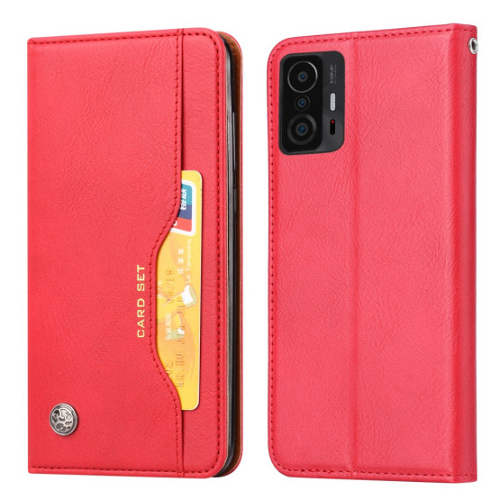 AUTO-ABSORBED MAGNETIC RDEČ ETUI ZA XIAOMI 11T / XIAOMI 11T PRO