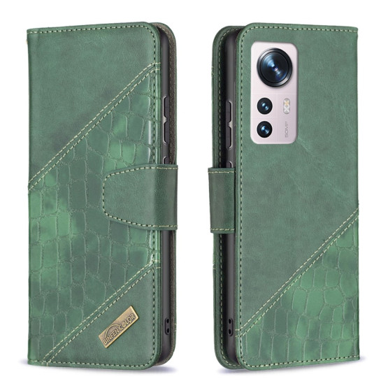 BINFEN CROCODILE ZELEN ETUI ZA XIAOMI 12 / 12X