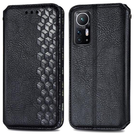 SLIM ROMB ČRN ETUI ZA XIAOMI 12 / 12X