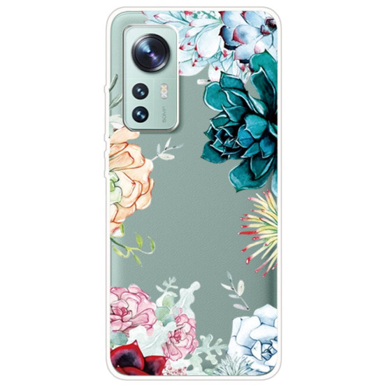 SLIM PROSOJNO PISANO CVETJE OVITEK ZA XIAOMI 12 / 12X