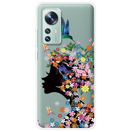 SLIM PROSOJNA CVETOČA LADY OVITEK ZA XIAOMI 12 / 12X