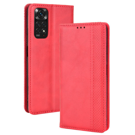 VINTAGE AUTO ABSORBED RDEČ ETUI ZA XIAOMI REDMI NOTE 11S / REDMI NOTE 11 4G