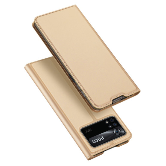 DUX SLIM & MAGNETIC GOLD ETUI ZA XIAOMI POCO X4