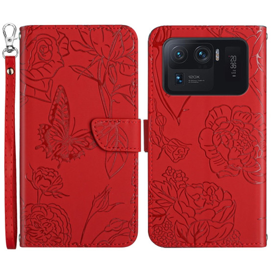 ODTIS SPOMLADANSKEGA CVETJA RDEČ ETUI ZA XIAOMI MI 11 ULTRA