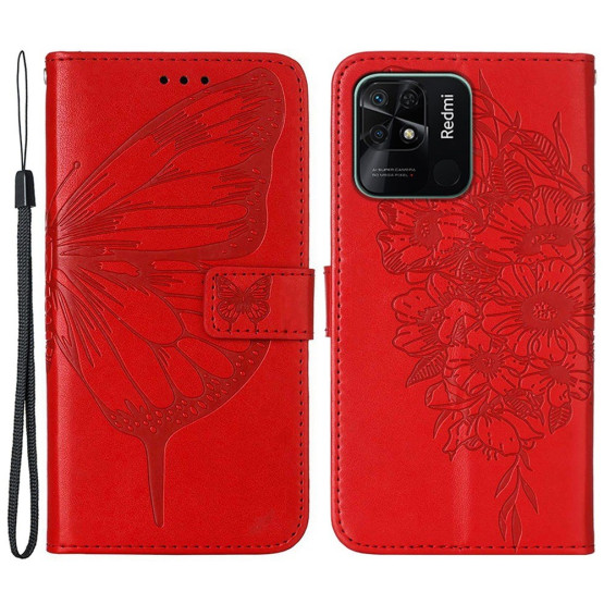 DNEVNI METULJ RDEČ ETUI ZA XIAOMI REDMI 10C