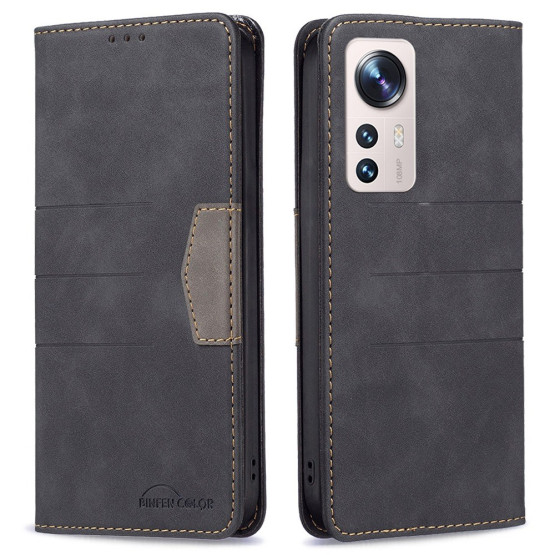 BINFEN 3 LINE AUTO ABSORBED ČRN ETUI ZA XIAOMI 12 LITE