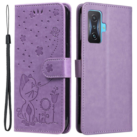 MUC NA SPREHODU VIJOLIČNI ETUI ZA XIAOMI POCO F4 GT