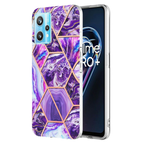 IMD HEX MARMOR VIJOLIČEN OVITEK ZA REALME 9 PRO