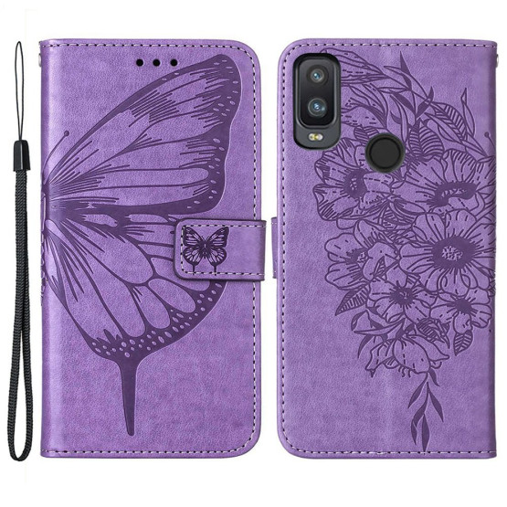 DNEVNI METULJ VIJOLIČEN ETUI ZA REALME 9 / 9 PRO PLUS