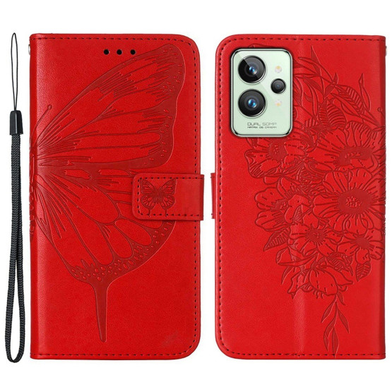 DNEVNI METULJ RDEČ ETUI ZA REALME GT2 PRO