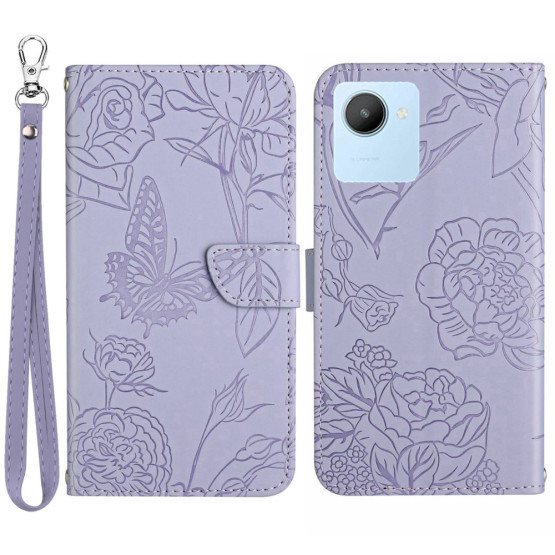 ODTIS SPOMLADANSKEGA CVETJA VIJOLIČNI ETUI ZA REALME C30