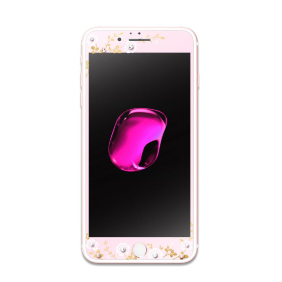 KAVARO KALJENO STEKLO SWAROVSKI ROSE GOLD DROBNE ROŽICE - APPLE IPHONE 6 PLUS / IPHONE 6S PLUS