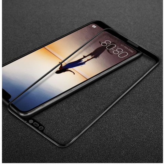 HUAWEI P20 LITE IMAK FIT KALJENO STEKLO S POTISKOM ČRN