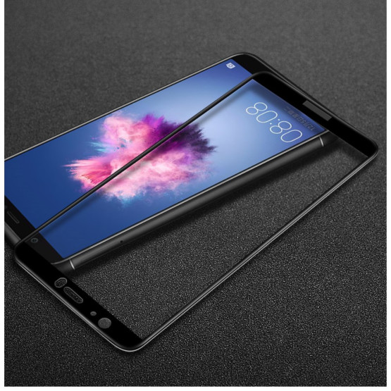 HUAWEI P SMART IMAK KALJENO STEKLO FIT S POTISKOM ČRN