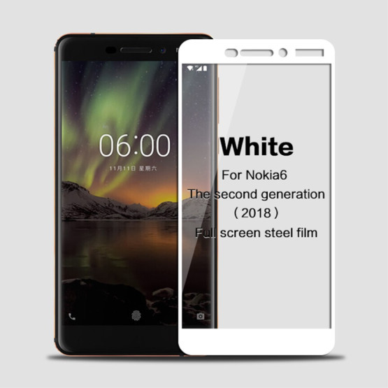 NOKIA 6 (2018) MOFI KALJENO STEKLO FIT S POTISKOM BEL