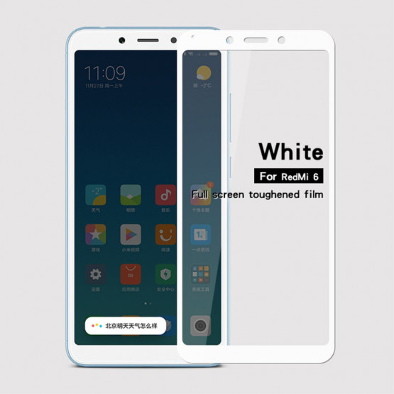 XIAOMI REDMI 6 / 6A FIT KALJENO STEKLO S POTISKOM BEL