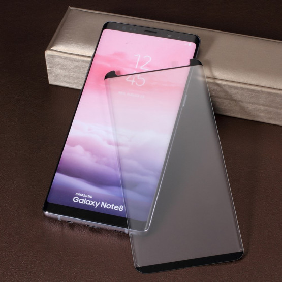 SAMSUNG GALAXY NOTE 8 KALJENO STEKLO FIT S POTISKOM ČRN - CASE FRIENDLY