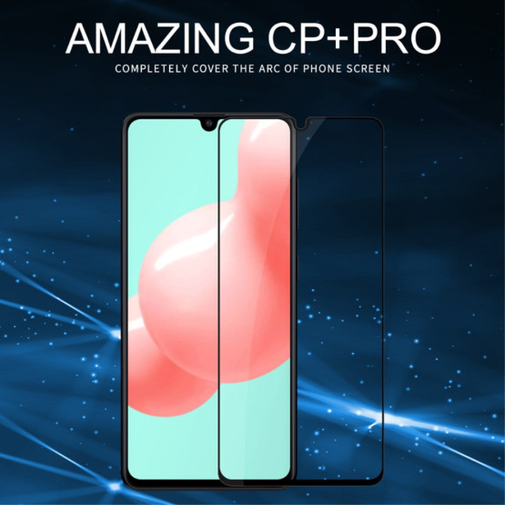 SAMSUNG GALAXY A41 NILLKIN FIT CP+PRO KALJENO STEKLO S POTISKOM ČRN - FULL GLUE