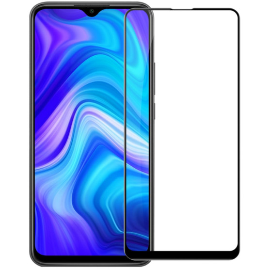 XIAOMI REDMI 9 NILLKIN FIT CP+PRO KALJENO STEKLO S POTISKOM ČRN - FULL GLUE
