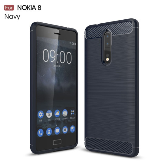 FLEX KARBON TEMNO MODER - NOKIA 8