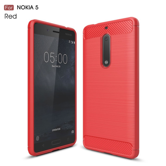 FLEX KARBON RDEČ - NOKIA 5