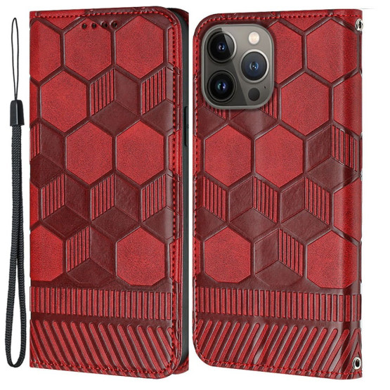 ODTIS NOGOMETNE ŽOGE RDEČ ETUI ZA APPLE IPHONE 14 PRO MAX